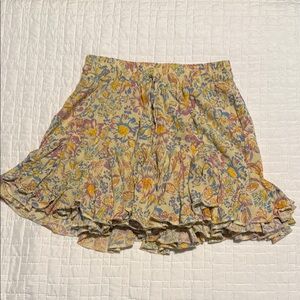 Aeropostale Yellow Floral Skirt – Size XS